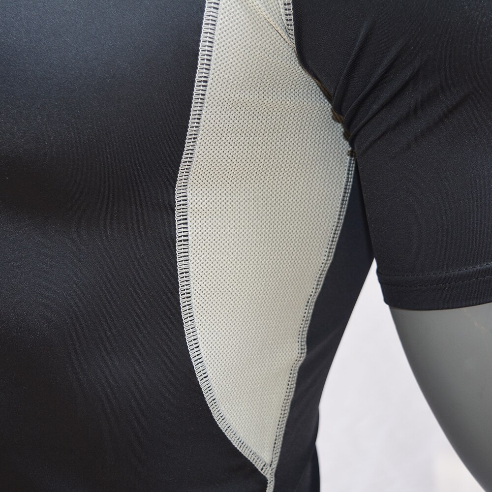 Zwart/Ademend Surf Upf 50 Rash Guard Shirt Korte Mouwen Surfen Duikpakken Badmode Uv Zwemmen rashguard