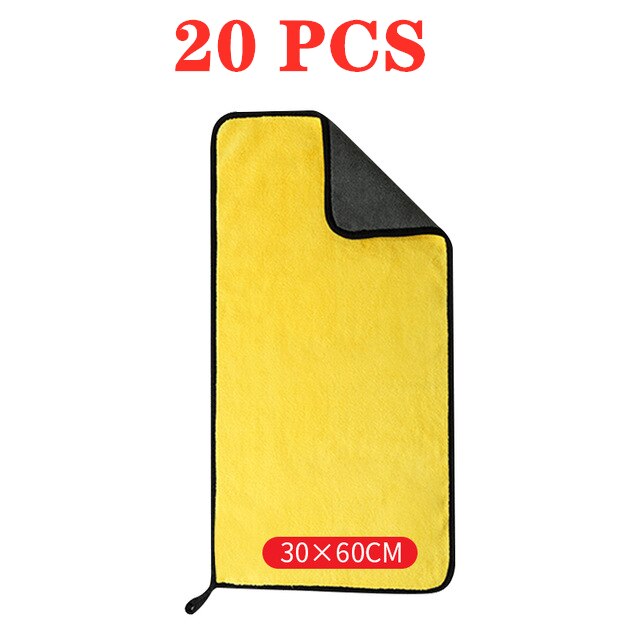 3/5/10/20 pcs Car Wash Microfiber Towel Cleaning Drying Cloth Paint Care Cloth Detailing Car Wash Towel Cleaning Rags Auto Tools: Silver