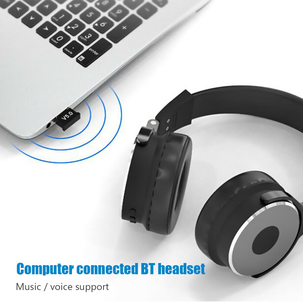 Usb Bluetooth Adapters Bt 5.0 Usb Draadloze Computer Adapter Audio Ontvanger Zender Dongles Laptop Oortelefoon Ble Mini Sender