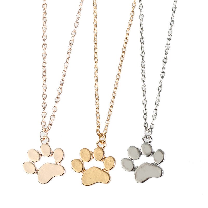 Populaire Leuke Dier Kat Klauw Voet Ketting Zinklegering Footprint Ketting Dames Mode Ketting Voor Vriend Verjaardagen