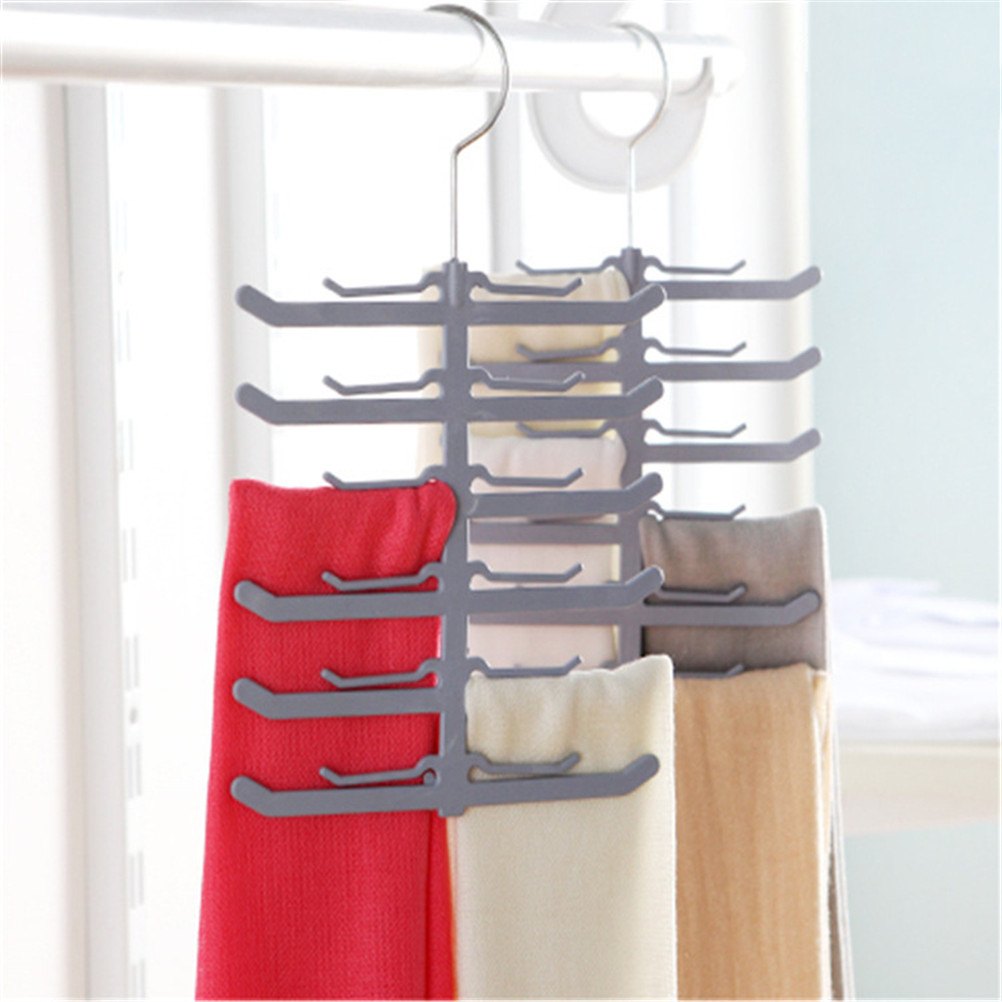 1Pcs Ruimtebesparend Fishbone Vormige Hanger Tie Hanger Voor Sjaals Handdoeken Stropdas Stropdas Handdoeken Riem Shawl Sjaal Rack