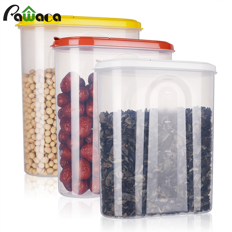 Réservoir de stockage de nourriture en vrac conteneurs de stockage de nourriture caisse organisateur Transparent scellé-boîtes boîte avec couvercles étanche u-miss pour la cuisine