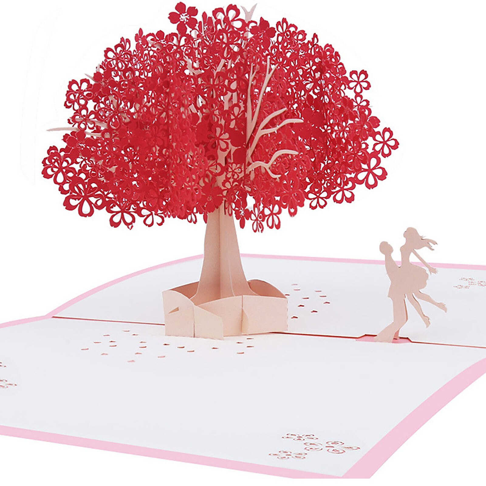 3D Stereo Greeting Card Wedding Invitation Card Valentine's Day Rose Flower Card Greeting Card Blessing Card Wedding Invitation