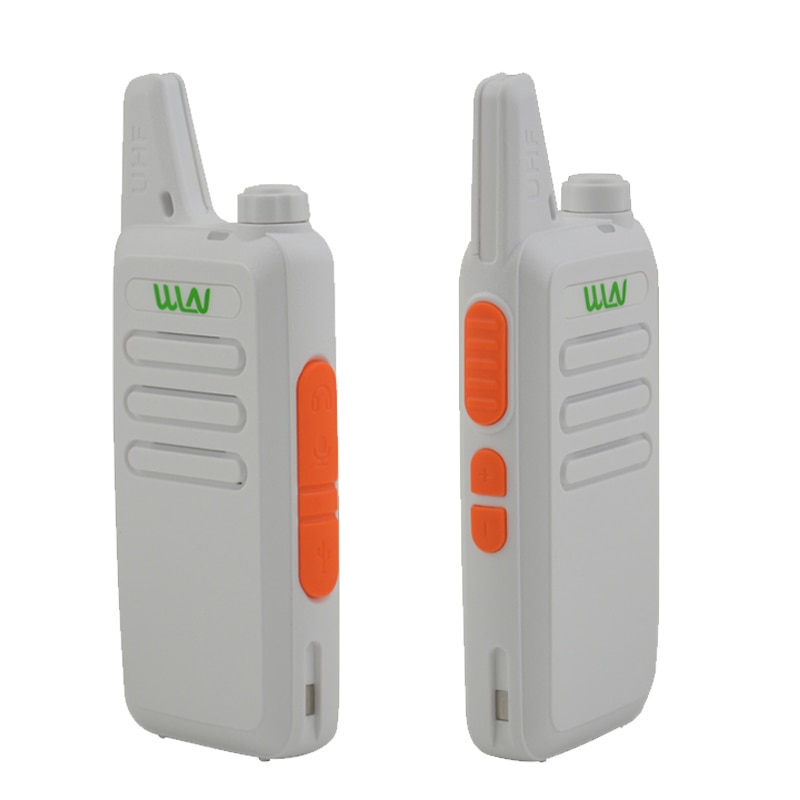 2 uds x ganar KD-C1 negro/blanco 16 canal Ultra-delgada mini Walkie Talkie de UHF 400-470 MHz de Radio de jamón