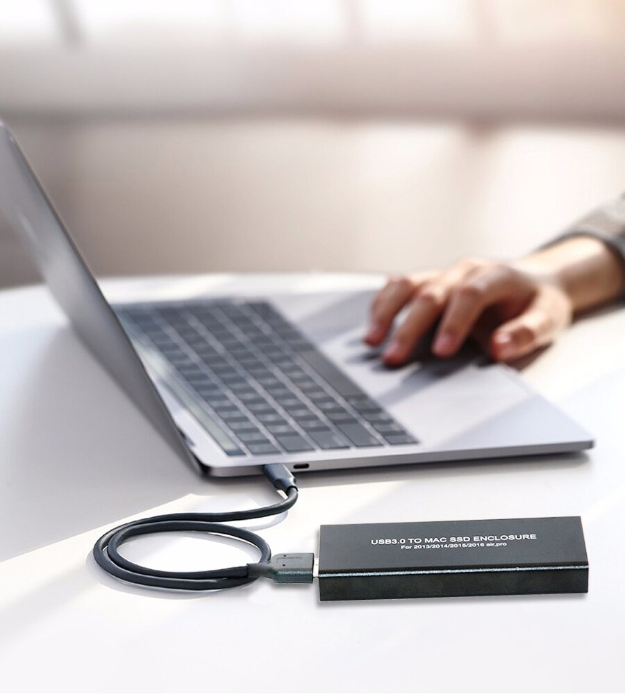 Para Apple Macbook Air Pro Retina , , , caja de disco duro Usb3.0 USB para Mac SSD caja A1466 A1465 A1398 A1502