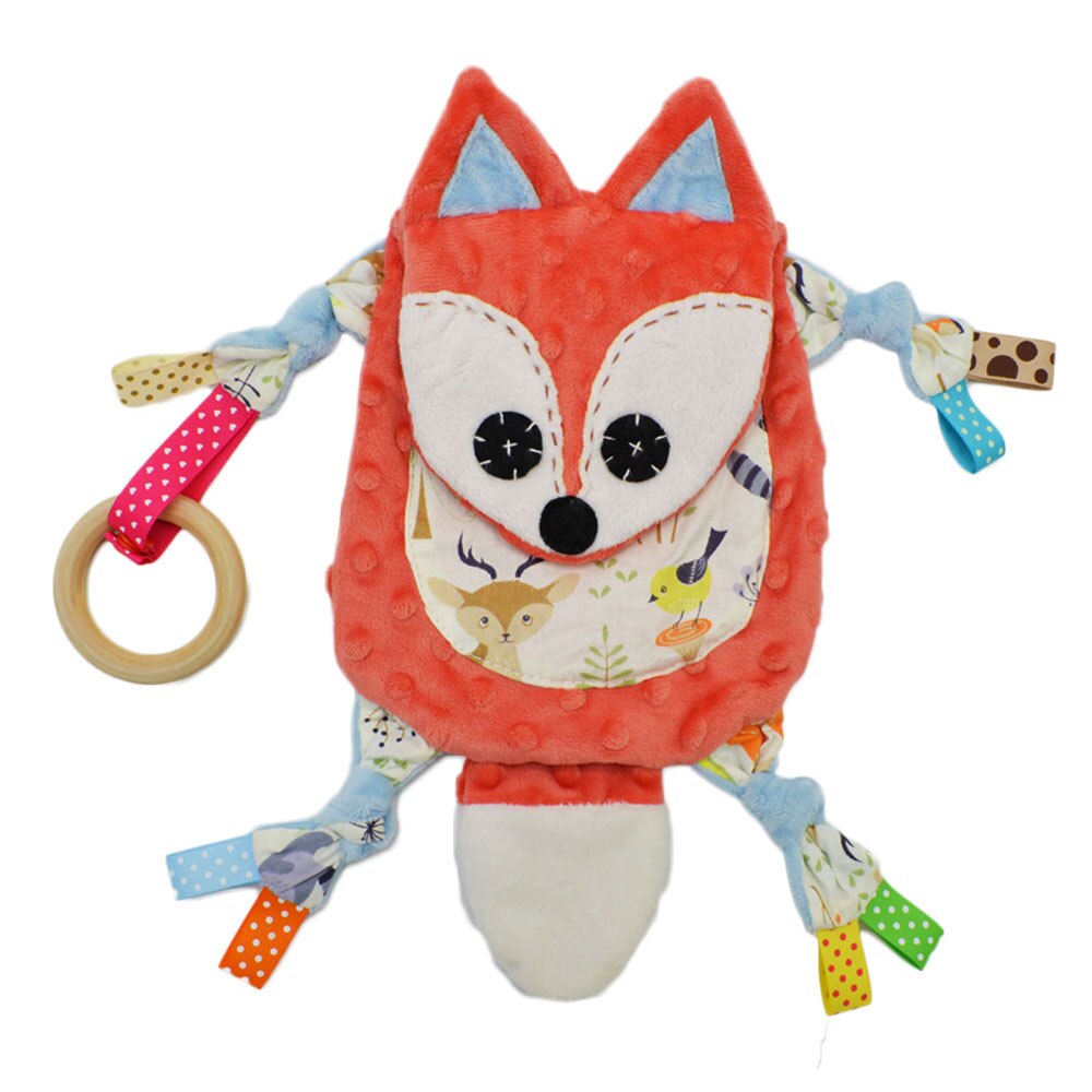 Baby Plüsch Spielzeug Puppe Beschwichtigen Handtuch Weichen Rinder Schwein Löwe Elefant Tier Spielzeug Säuglingsmarionettenpuppen Mit Gummi Ring Kinder Junge mädchen neue: A4