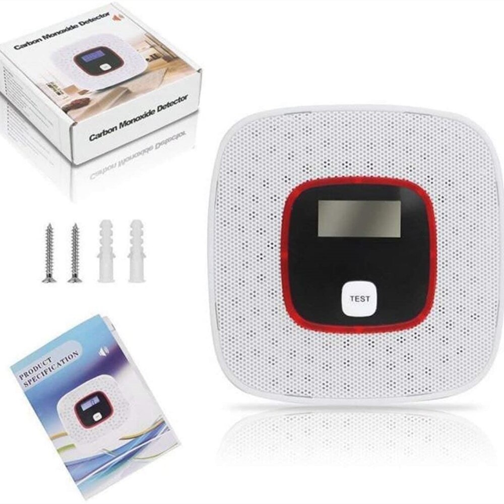 Koolmonoxide Alarm Detector, Met Digitale Lcd-scherm En Voice Waarschuwing