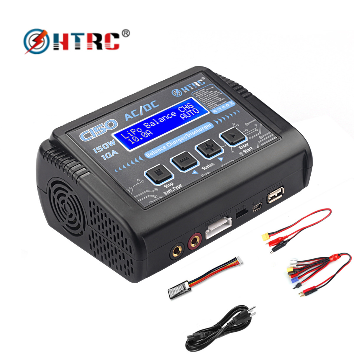 HTRC C150 150W 10A lipo ladegerät AC/DC RC Batterie Smart für LiPo LiHV Leben Lilon NiCd NiMh pb batterie entlader Balance Ladegerät