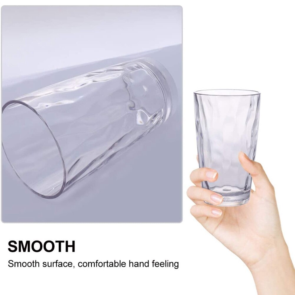 Plastic Water Beker, Zomer Transparante Water Cup, Anti-Val, Restaurant Servies, 460Ml