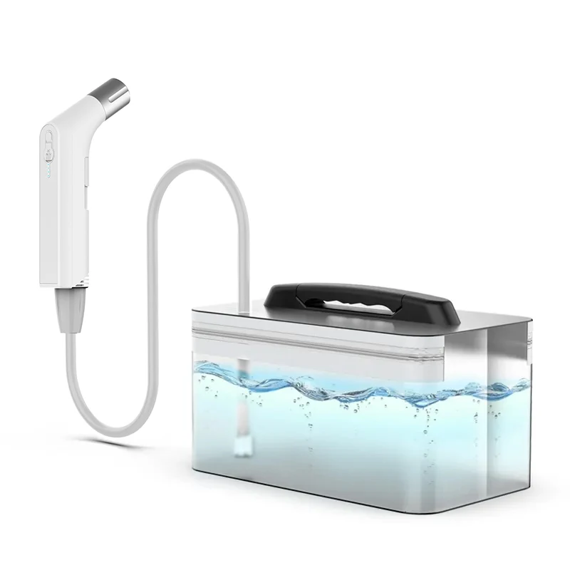 Wower 2.3L Portable Bidet for Men/Women Electric Shattaf Travel Bidet Shower Sprayer with 2 Pressure Modes for Personal Hygiene: WHITE