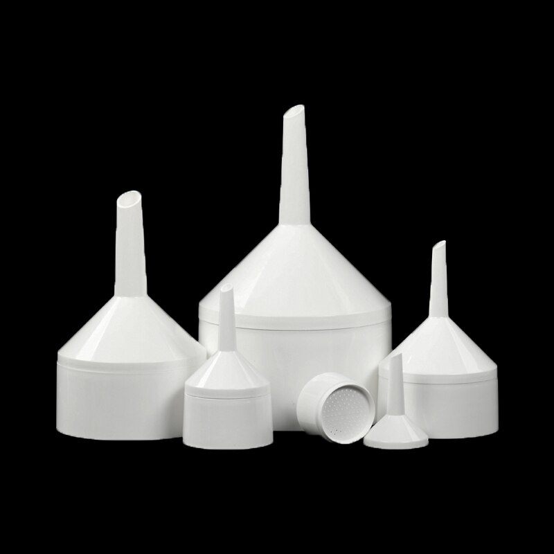 1pcs PP suction filter funnel plastic Bucharest funnel 55/70/90/110/150mm plastic filter paper filter funnel suction filter