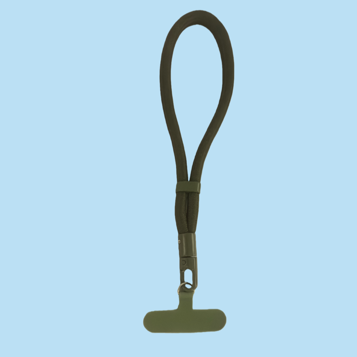 Universal Adjustable Mobile Phone Lanyard Short Wrist Strap with Self-locking Anti Durable Polyester Phone Strap: WHITE