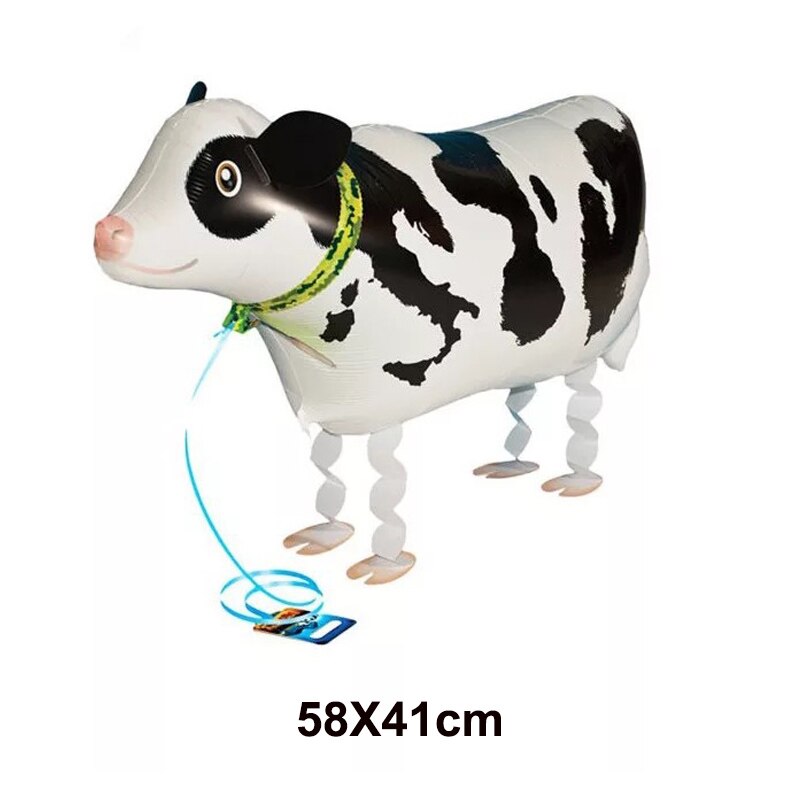Walking Animal Helium Balloon Dog Panda Tiger Lion Pig Puppy Dinosaur Foil Ballon Happy Birthday Decor Baby shower Toy Air Globo: Olive
