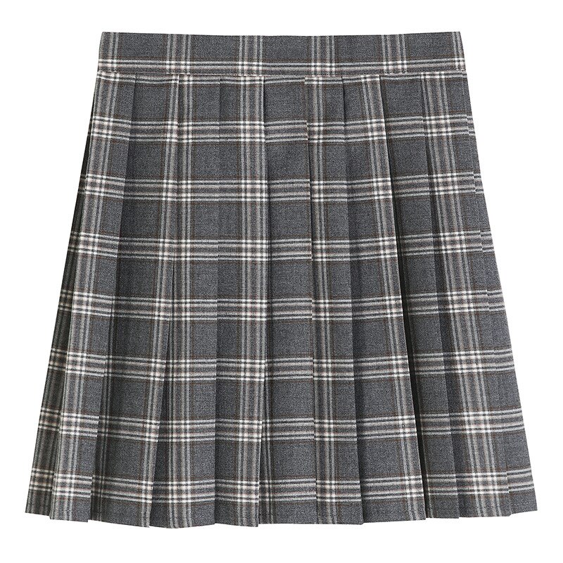 Pleated Skirt Japanese College Style JK Uniform Skirt Autumn Style Rock Gray Plaid Skirt Skirt