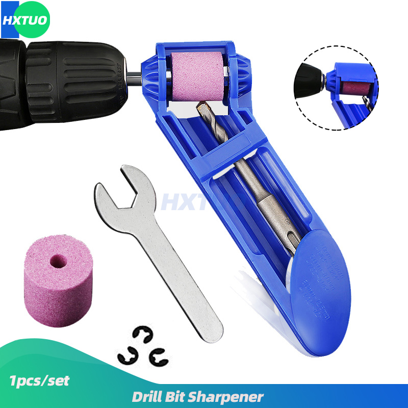 1 Set corindón de rueda afilador de brocas para taladro de herramienta de poder portátil afilador de brocas para taladro de 2-12,5mm giro broca de taladro amoladora