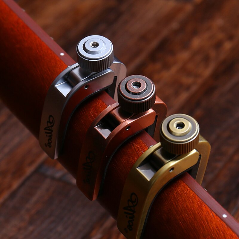 Guitar Capos Electric Acoustic Guitar Capo Bass Violin Ukulele Capotraste Single-handed Tune Clamp Trigger - 3 Colors Metal Capo