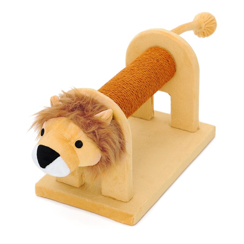Cat Scratching Post for Cats Elephant Shaped Cat Scratcher Board with Sisal Bells for Protecting Cat Furniture Cat Toys Cat Tree: Lion