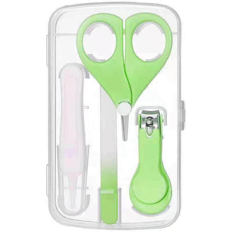 4 Stck Baby Nagel Pflege Schere WunderschöNe setzt Sicherheit Nagel Cutter Nagel Schere Anzug Neugeborenes Baby Reinigung Mühen Nagel Pflege