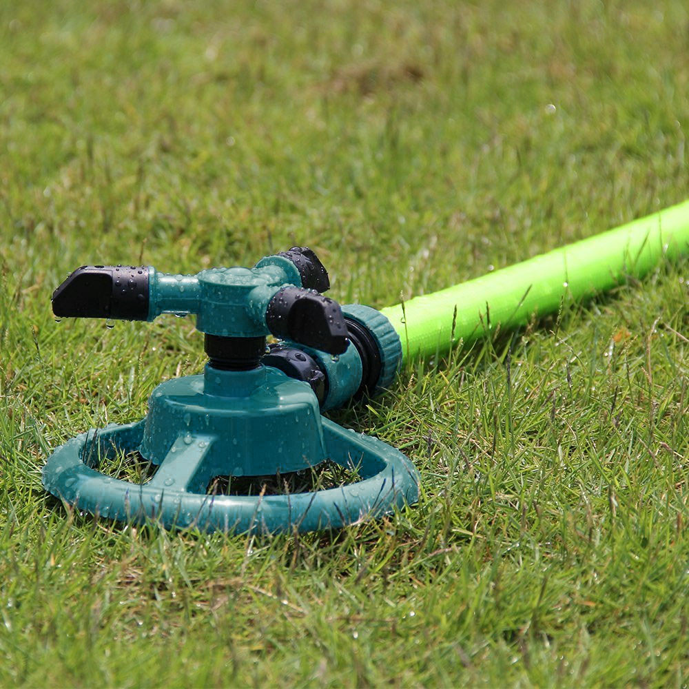 Havesprinkler automatisk vanding græsplæne 360 grader rund roterende sprinkler 3 dyse havegræs vanding dyse  #10