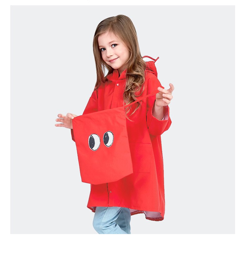Barn bebis regnkappa dagis dinosaurie barn stor klass poncho barn barn poncho vår och höst 2-6 år