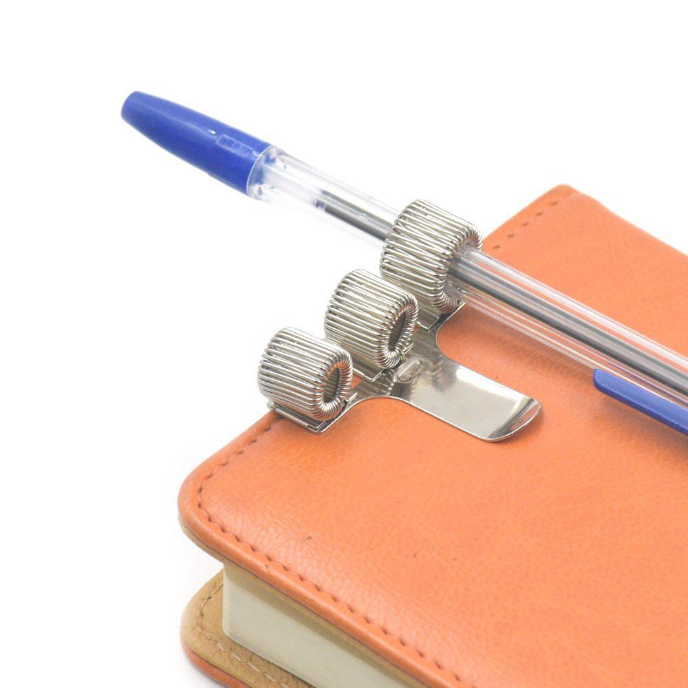 1 Pc Single/Double/Triple Hole Metal Spring Pen Holder With Pocket Clip Doctors Nurse Uniform Pen Holders