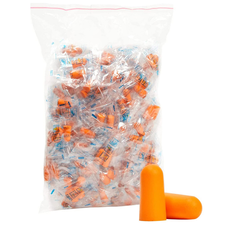 Bouchons d'Oreilles Coniques en Mousse Souple Orange, Protection pour la MAXdu Bruit du Sommeil, Réduction du Bruit, Isolation Phonique, 20 Pièces