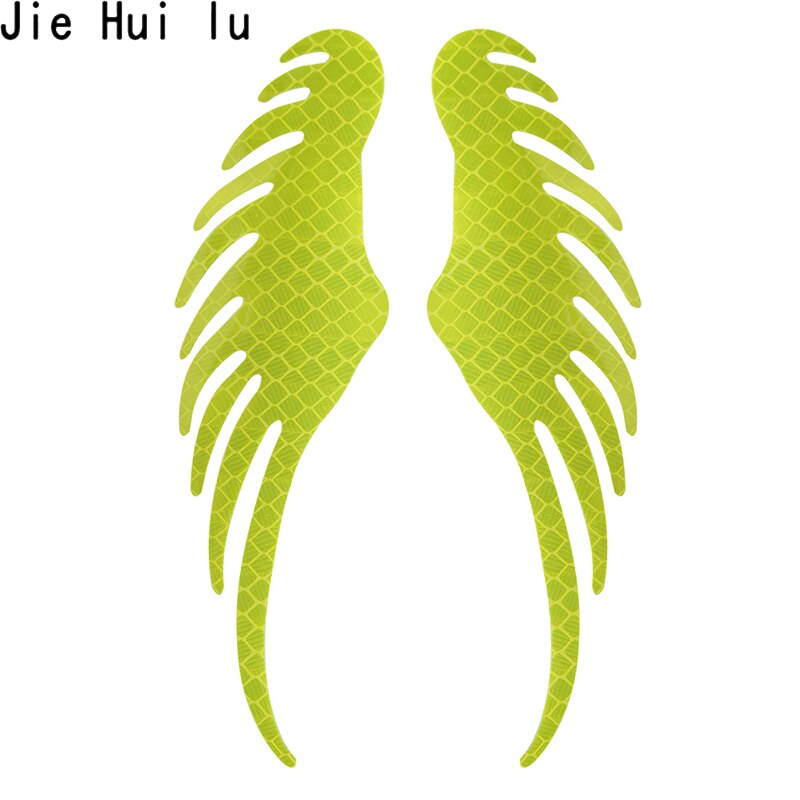 Safety Warning Reflective Car Sticker Angel Wings Reflective Warning Sign Funny Bike Decal Sticker Motorbike Reflective Sticker
