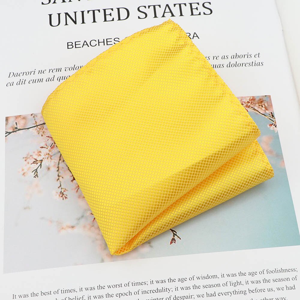 Effen Kleur Zakdoek High Pocket Vierkante Vintage Polyester Mannen Handdoek Hanky Voor Business Party Pak Accessoires: 3