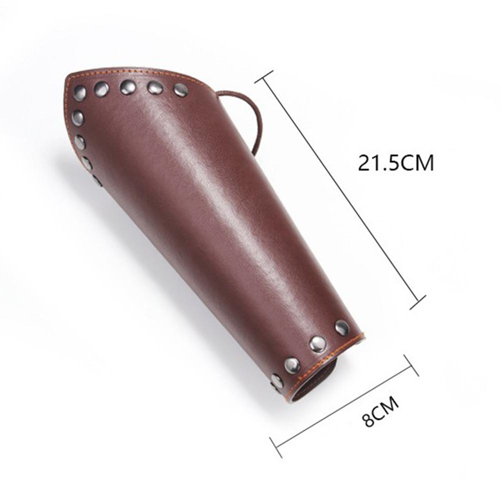 Lederen Arm Guards Middeleeuwse Ridder Bracer Polsbandje Rollenspel Accessoire Voor Halloween Kerst Onderarm Gear Arm Bescherming