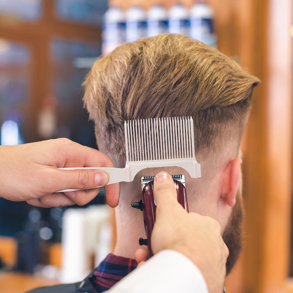 Friseurkamm für Herren, Haarschneiden, Positionierungskamm, austauschbare Kämme, Clipper, 3 Modi, professionelle Salon-Styling-Werkzeuge, Zubehör