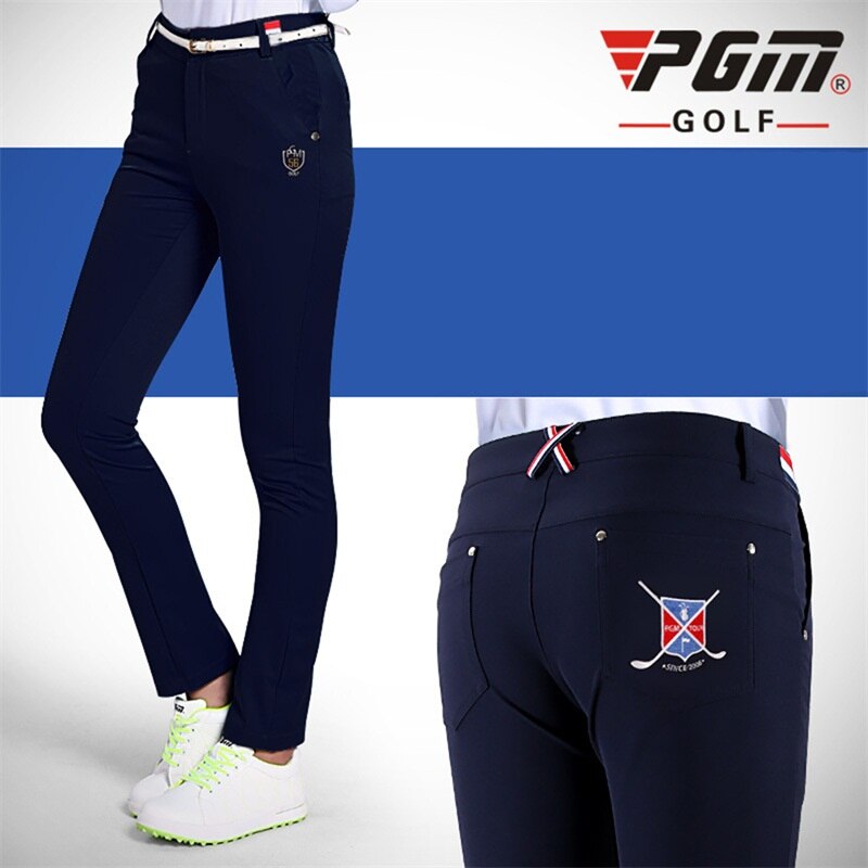 Pgm kvinder bukser dame bukser sportwear kvindelige slim tøj hurtigtørre bukser skinny pencil golf/tennis bukser xs-xl