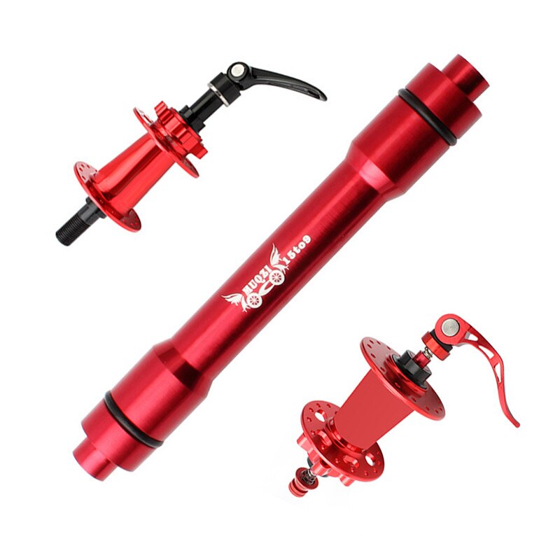 15mm to 9mm qr adapter mtb cykel gennem aksel nav quick release 100mm cykel forhjul nav adapter