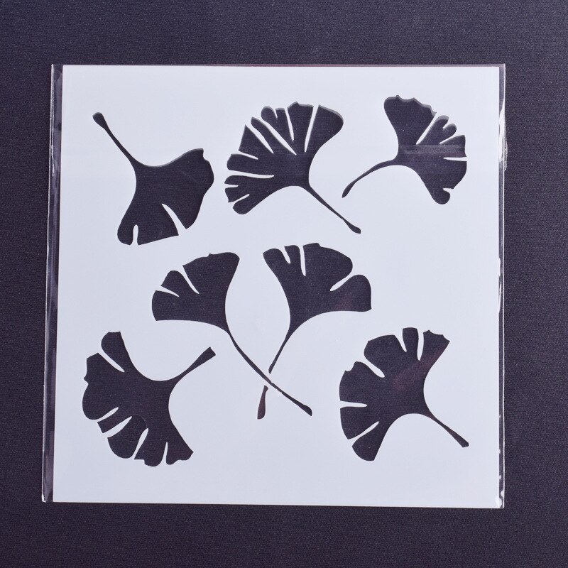 13Cm Boom Blad Gingko Diy Gelaagdheid Stencils Schilderij Plakboek Kleuring Embossing Album Decoratieve Kaart Template