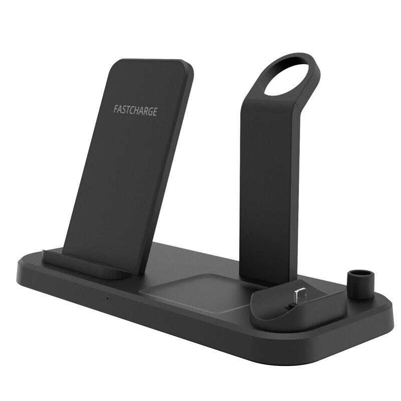 Four-in-one Wireless Charger For Mobile Phones Earphones IWatch Airpod Smart Wireless Charging Base: 01