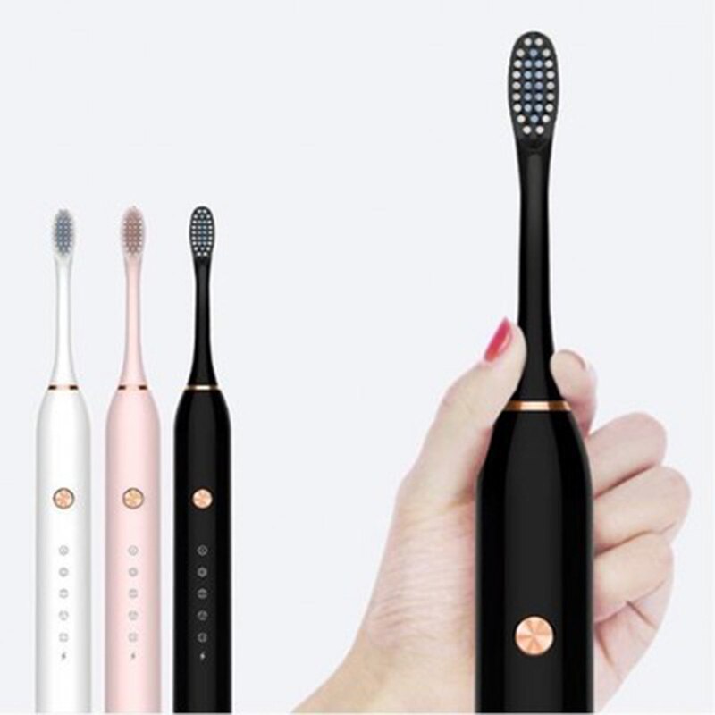 Electric Toothbrush Ultrasonic Deep Cleaning Machine Toothbrush Head Replaceable Smart Chip Sonic Toothbrush