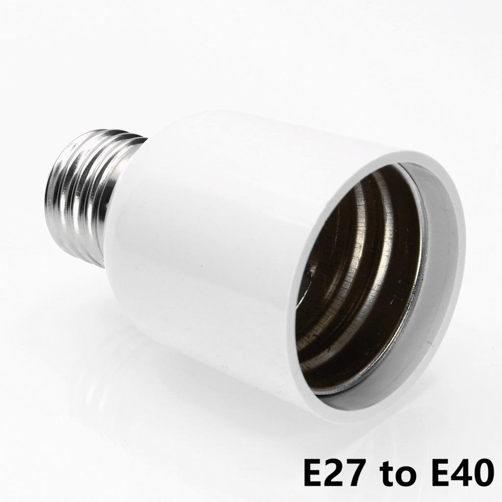 RGB LED bulbs E14 TO E27 B22 GU10 Converter for LED Light Lamp Adapter Conversion Socket Material Fireproof Adapter Lamp Holder: E27 to E40