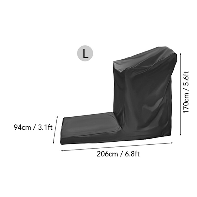 Cubierta plegable para caminadora eléctrica, funda impermeable a prueba de polvo para máquina de correr, protector deportivo Universal para caminar con cremallera: L