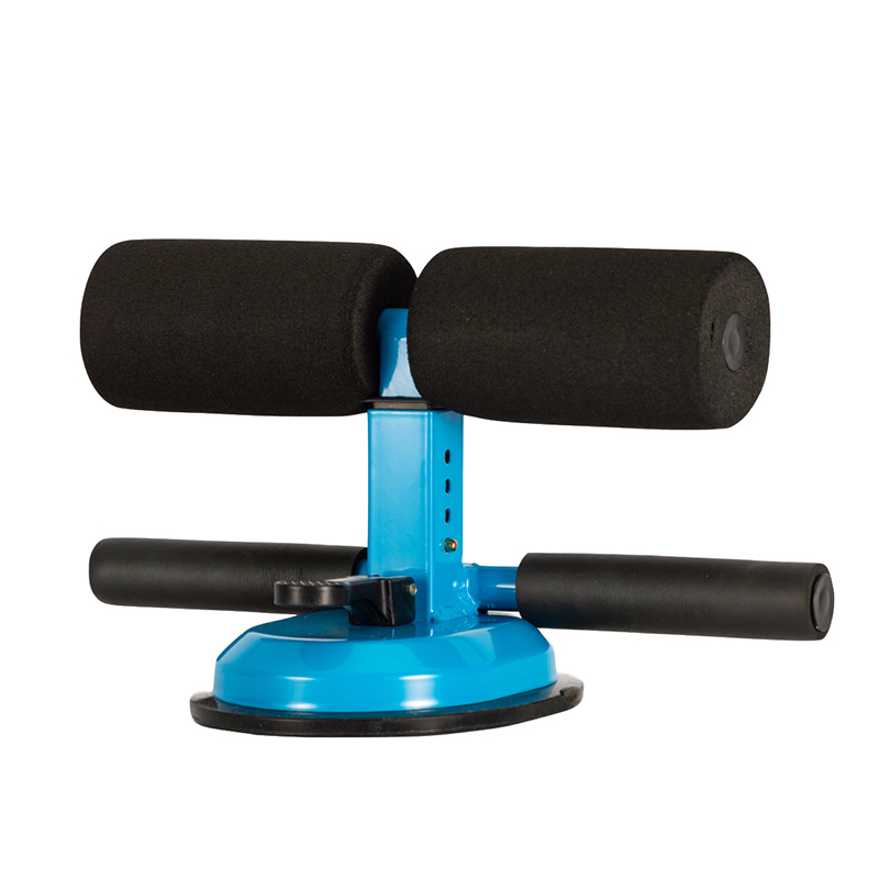 Barra de abdominales para fitness, dispositivo auxiliar de ejercicio en el gimnasio, banco de ejercicios con tubo de resistencia, equipo para el hogar, máquina abdominal para perder peso: Azul