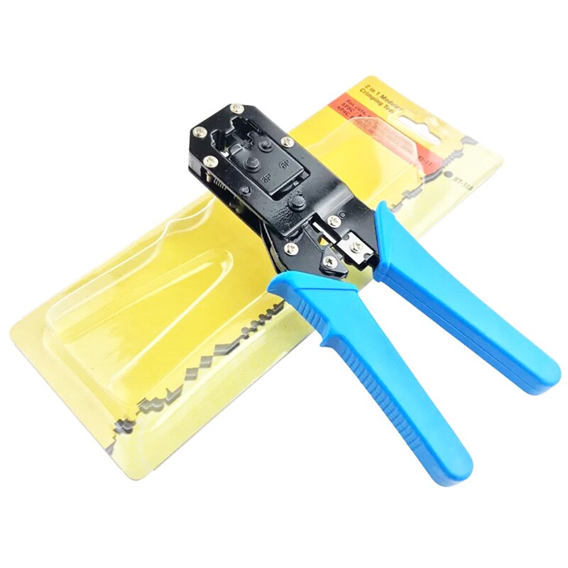 Network Cable Crimping Tool EZ RJ45 RJ11 6P/8P Wire Head Pressing Plier Hand Tool Cat5e Cat6 Cable Cutting Stripper Crimper