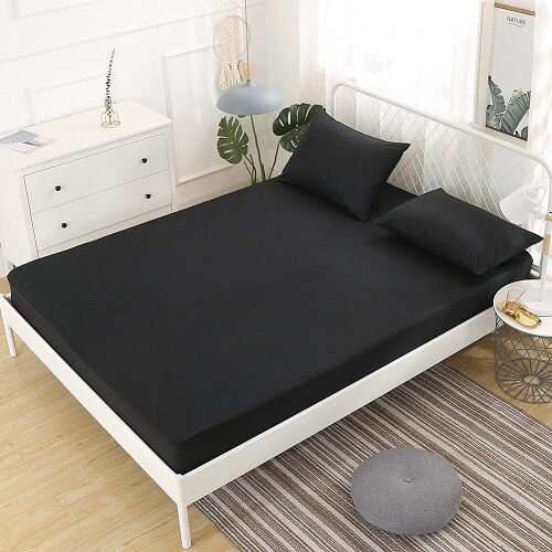 Einfarbig Wasserdicht Ausgestattet Blatt Atmungsaktive Matratze Abdeckung Protector Pad Baby Ausgestattet Blatt Schutz: type 1 / 100x190x30