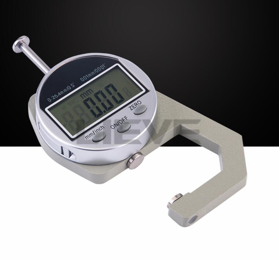 3 styles Digital thickness gauge steel board Pipe Wall thickness leather Cloth Pearl diameter Thickness Gauge 0-25mm/0.01MM