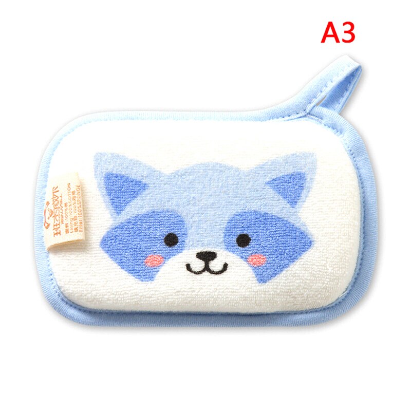 1PC Cartoon Animal Baby Bath Shower Sponge Body Care Cartoon Baby Bath Brush 13.5cm*8.5cm Cute Soft Sponge Baby Shower Sponge: A3