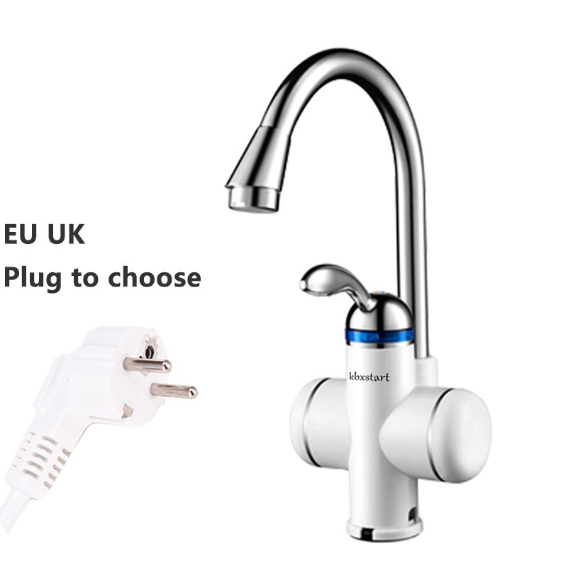 Electric Kitchen Water Heater Tap Instant Water Faucet Tankless Instantaneous Cold Water Heating Heater Under or Side Flow