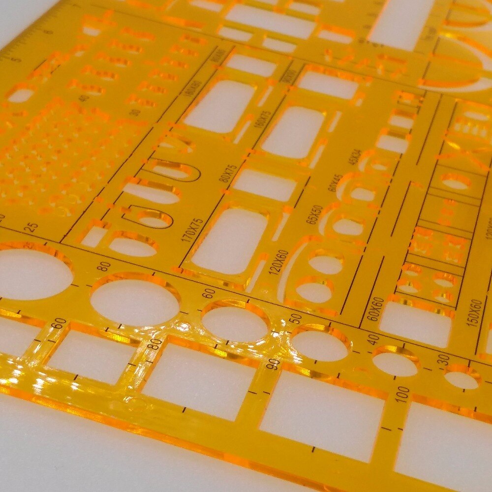 1:50 Architecture Decoration Furniture Symbols Drawing Drafting Template Stencil No 4357