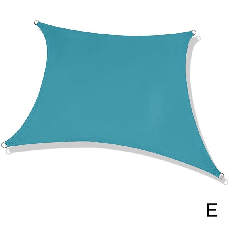 300D Faser Rechteck Sonnensegel draussen Garten Hof Schwimmen Schwimmbad Camping UV Schutz Farbe Wasserdichte Sonnensegel Baldachin: E