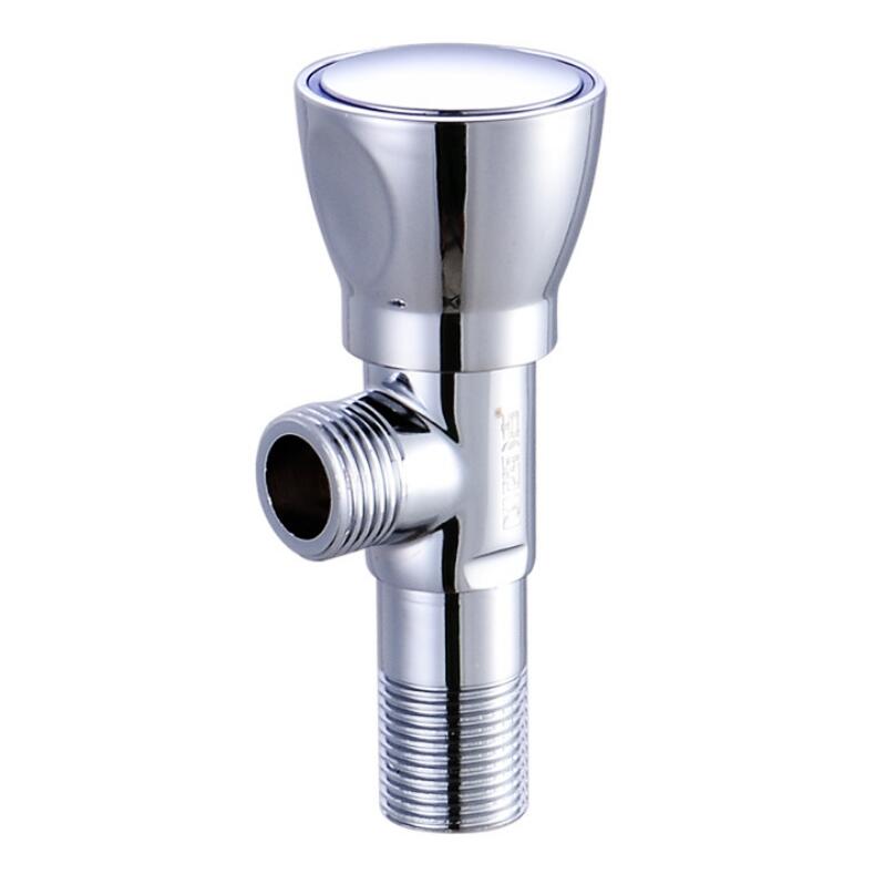 G1/2*1/2 Brass Triangle Valve Household Bathroom Water Heater Water Stop Valve Faucet And Cold Water Universal Inlet Valve
