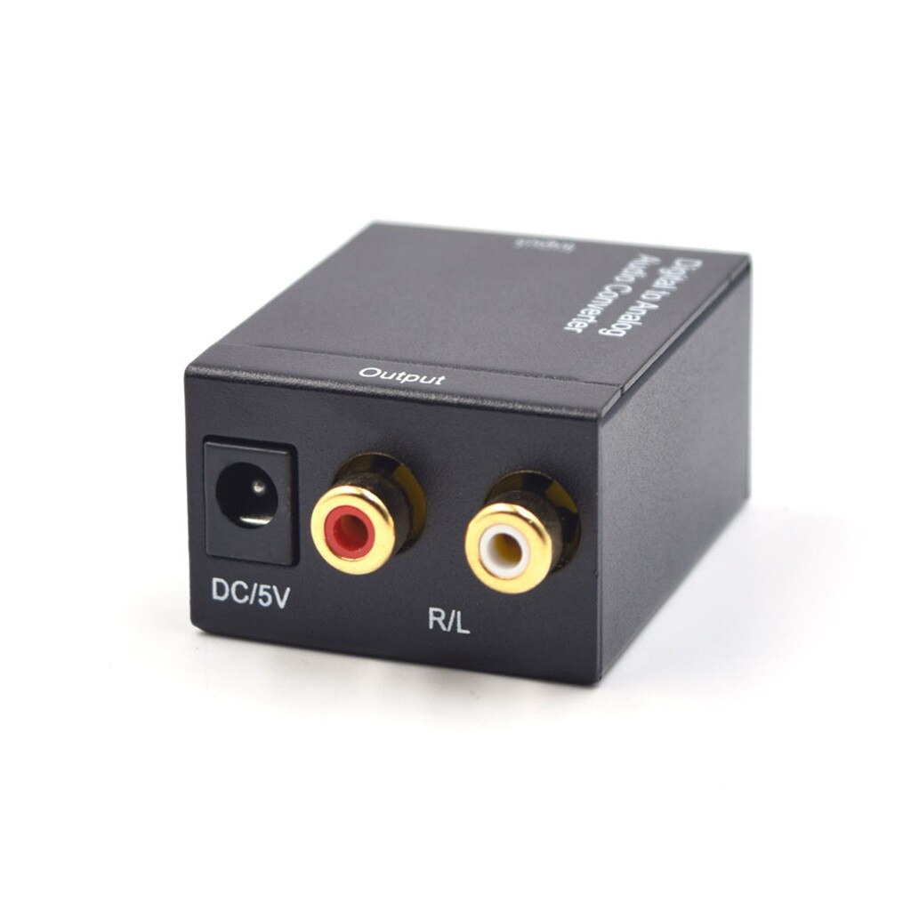 Dispositivos portátiles Digital a convertidor de audio analógico fibra óptica Coaxial señal estéreo 3,5mm Jack relogios