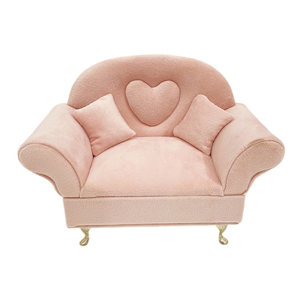 Dutch Velvet Sofa Shaped Jewelry Box Bracelet Mini Couch Earrings Ring Display Stand Luxury with Mirror: Gold