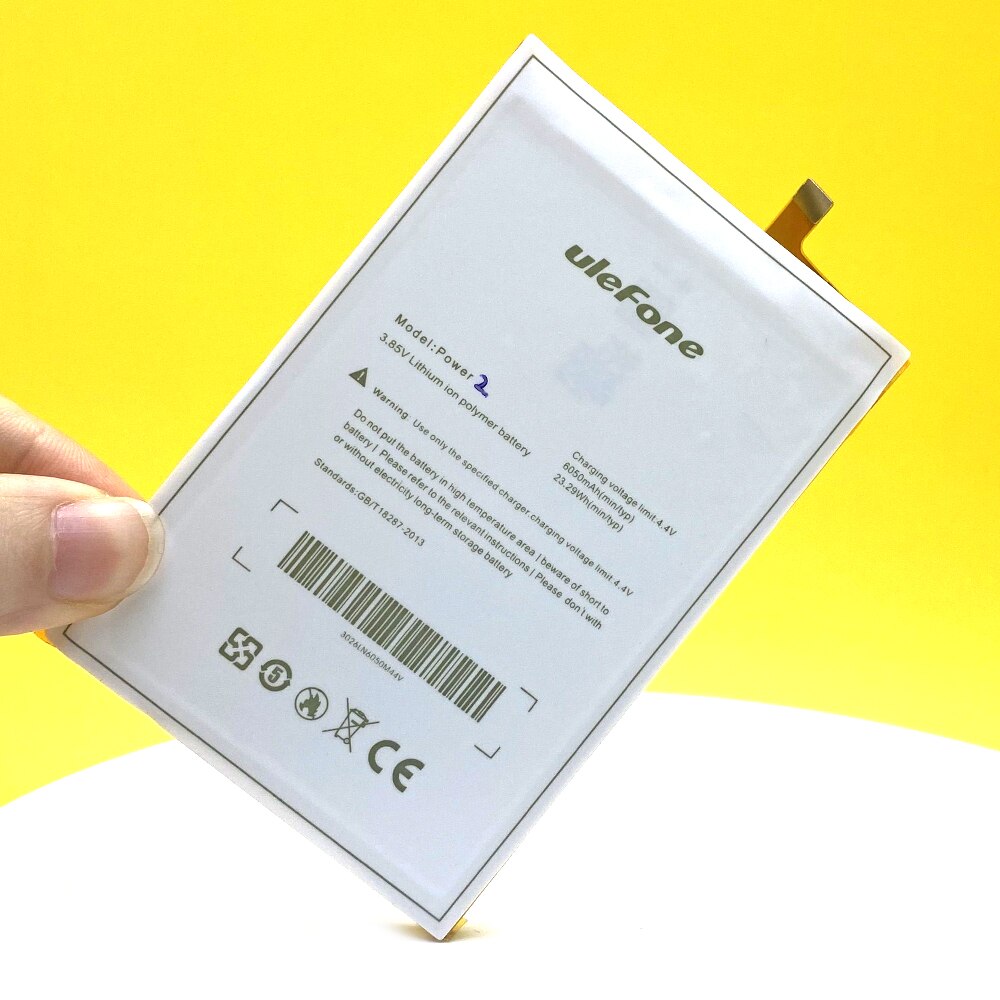 100% Original 6050mAh Battery For Ulefone Power II/ Power 2 Lastest Produce Battery+Tracking number