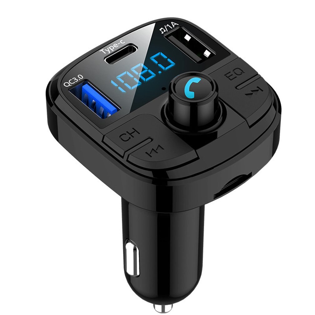 Multifunctional Car Mp3 Player Wireless Hands-free FM Transmitter MP3 Player FM Radio Adapter Charger Dual USB Output